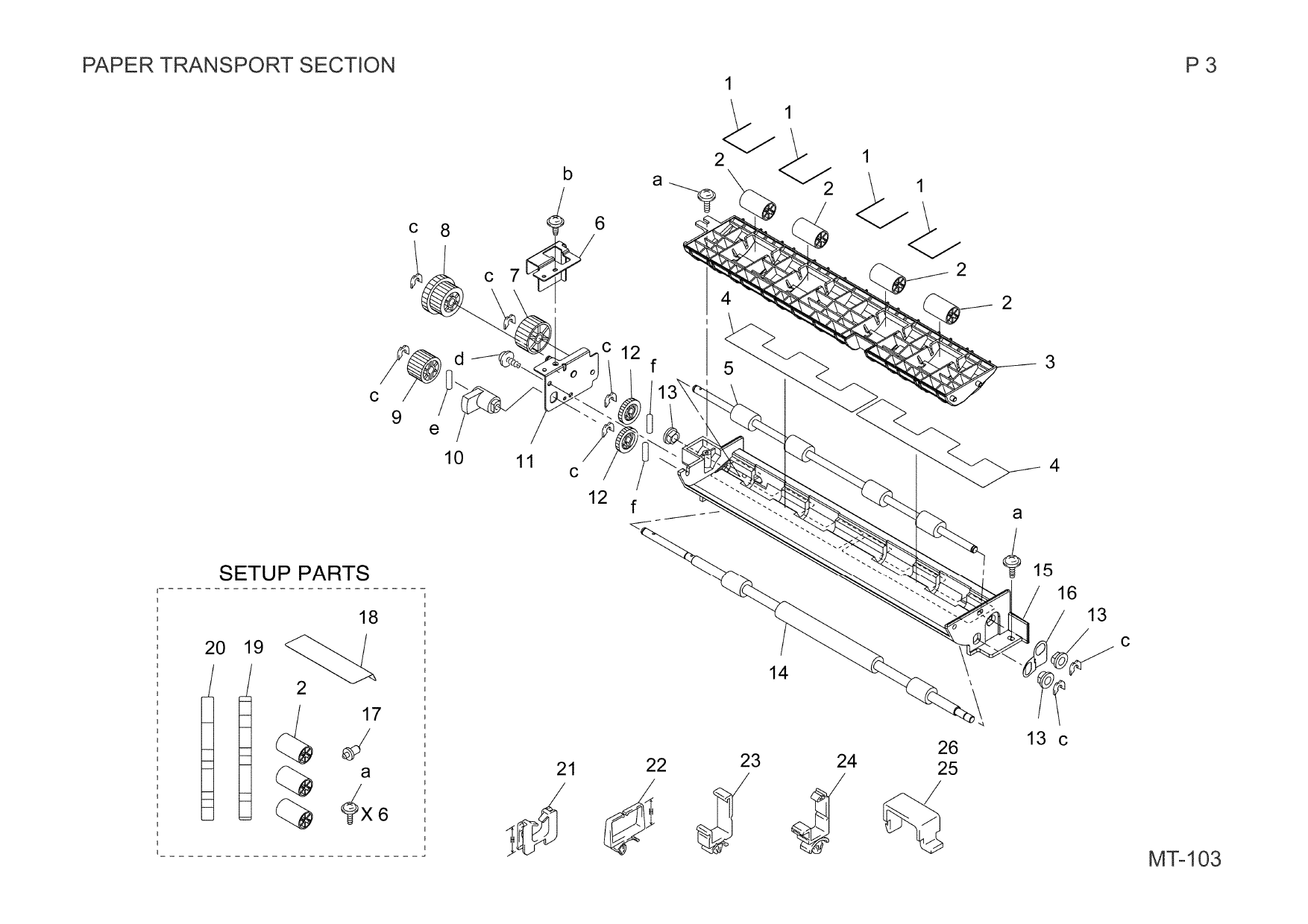 Konica-Minolta Options MB-6 MT-103 Parts Manual-2